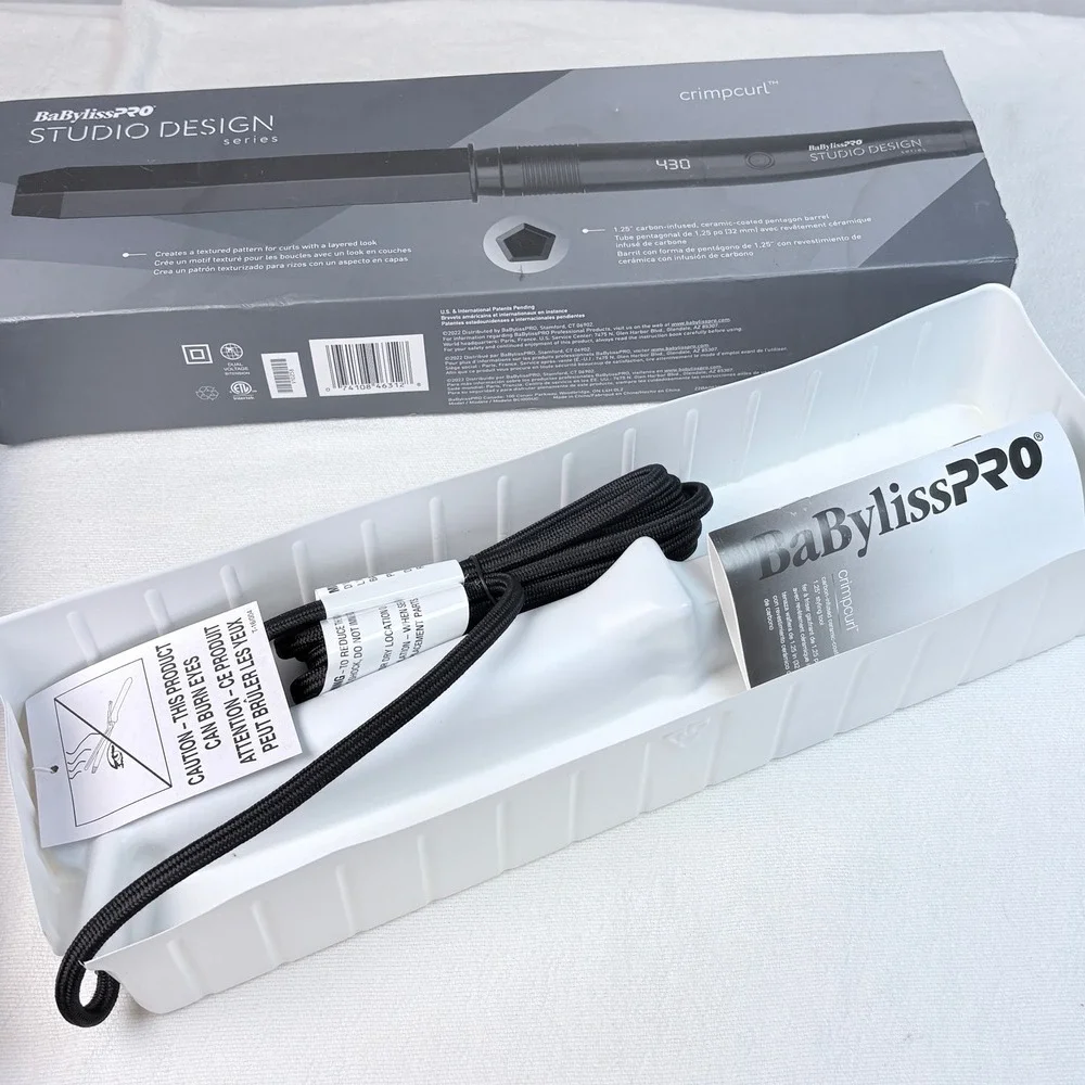 BaBylissPRO Studio Design Series Crimpcurl 1.25 Inch Pentagon Barrel BSSD5075T